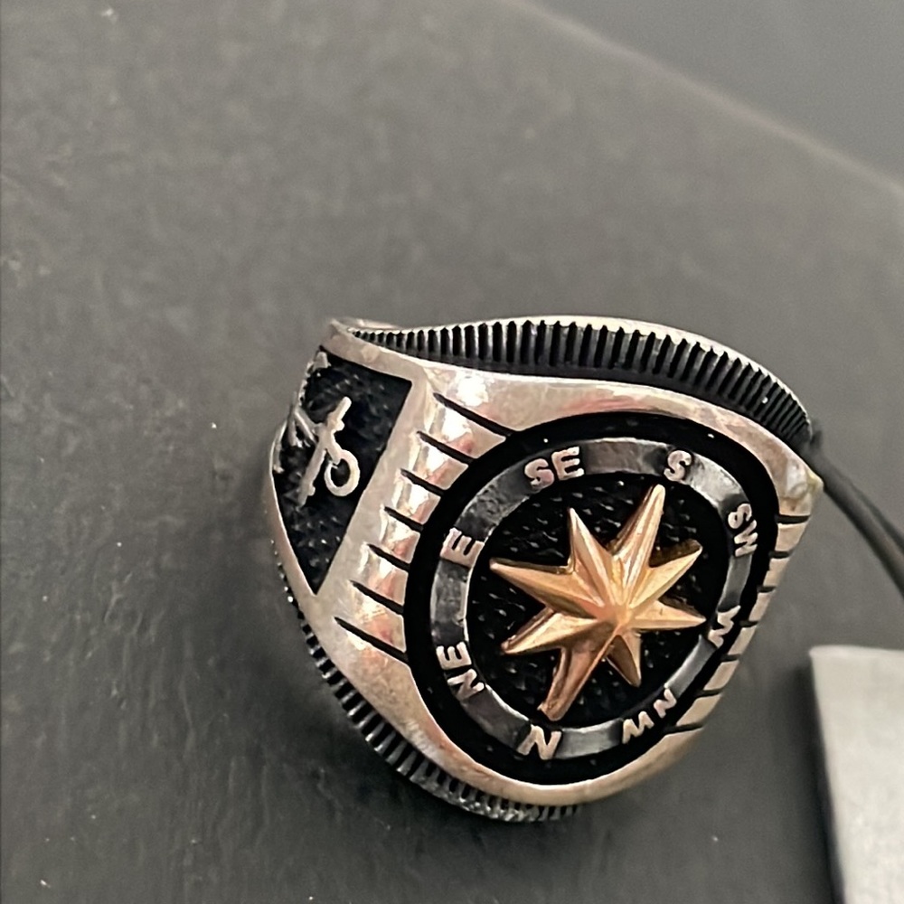 BLACK LABEL HERITAGE UNISEX STERLING SILVER RING - Picture 6 of 15